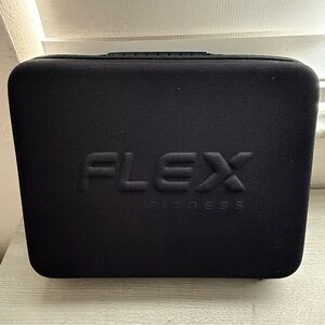 New Flex Fitness Black Electronics Massage Gun with Hard Case!